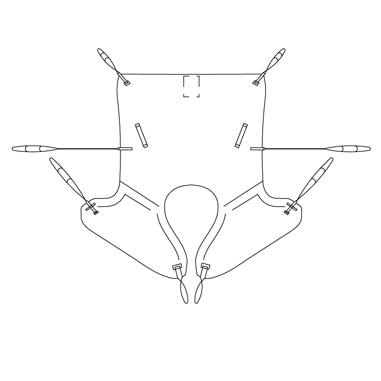 savaria comfort care sling hip straps spacer 8e4401 shape