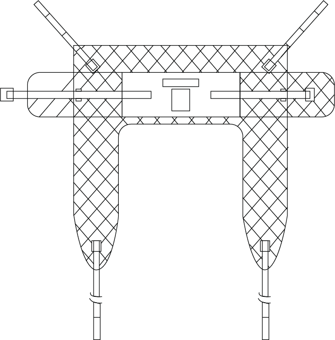 savaria hygiene sling buckle quilted 537620 shape