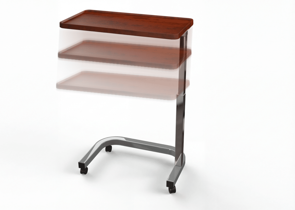 SPAN Overbed Table Height Adjustment