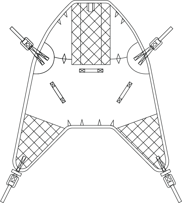 savaria high easy sling clip polyester m921515 shape