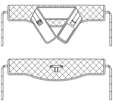 stand roll sling shape diagram