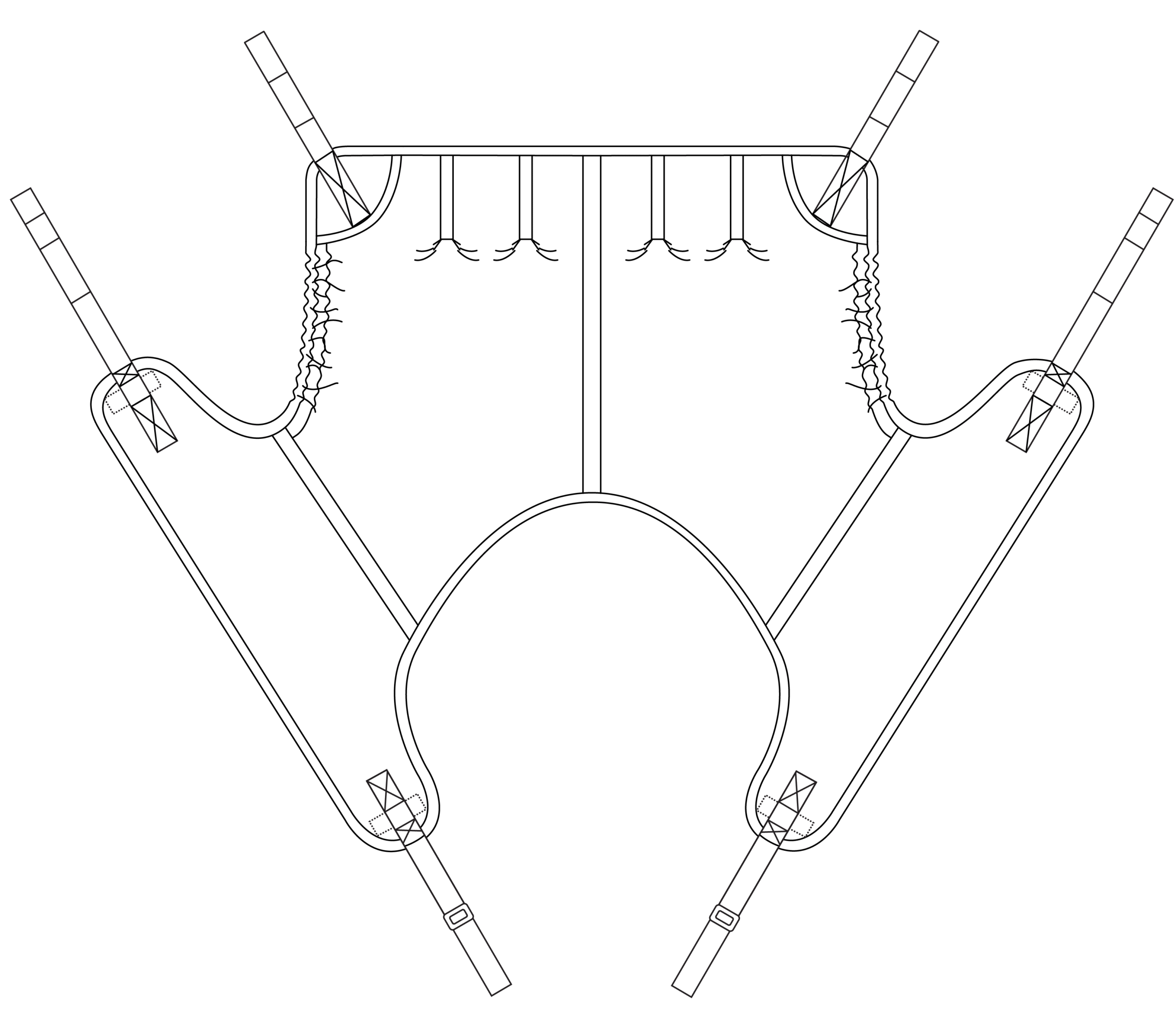 Savaria Bariatric Deluxe Sling Shape 3 Quarters