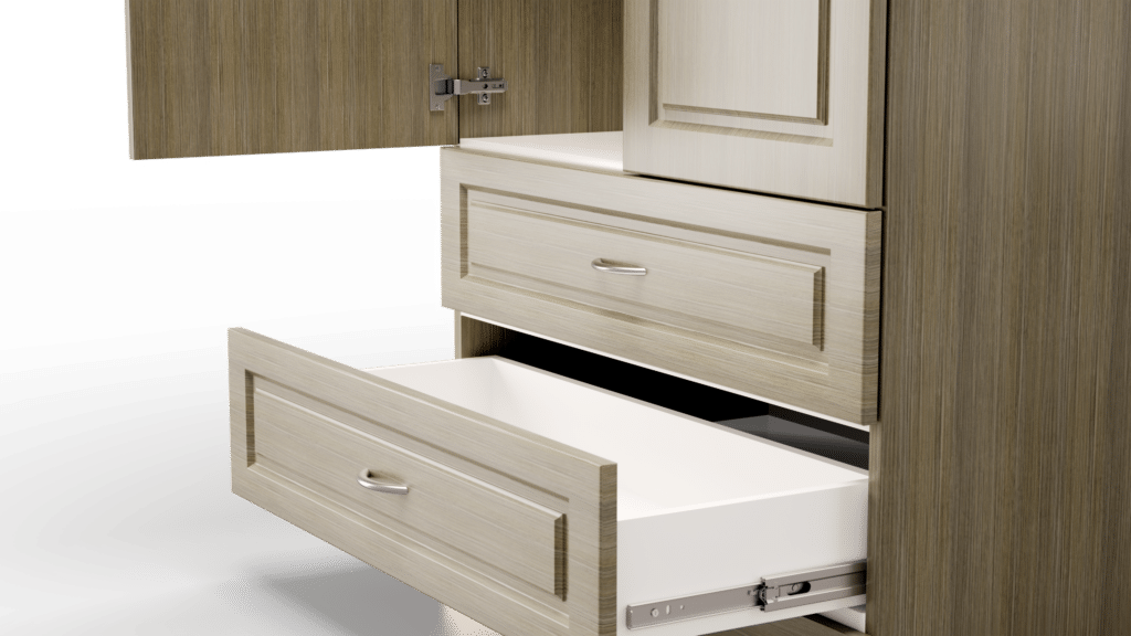 Prestige Elegance Amoire Wide Open Close Up