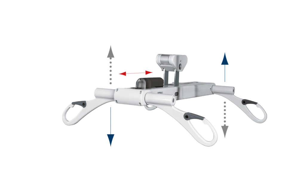 M Series Bariatric Ceiling Lift Motorized 4 point tilting carry bar