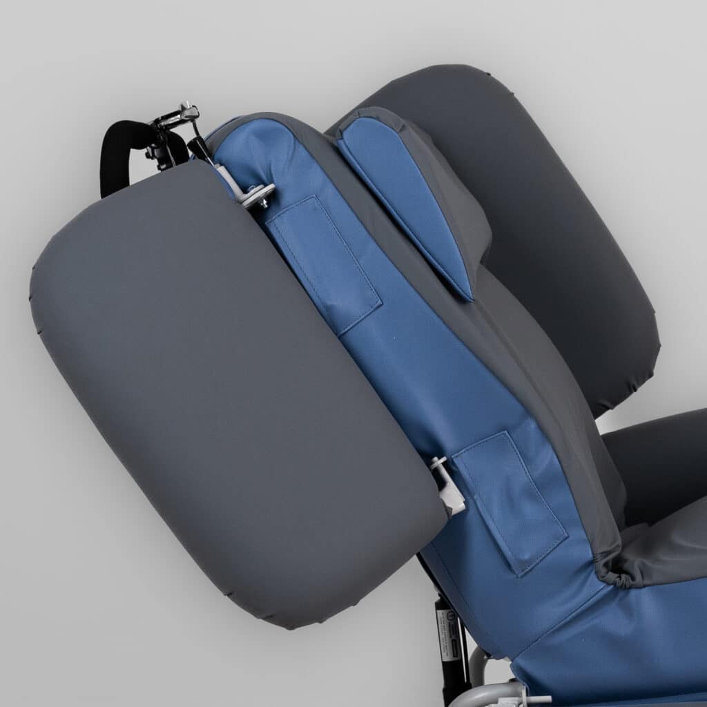 Air Comfort Chair Adjustable Headrest Wings with Drop Down Arms